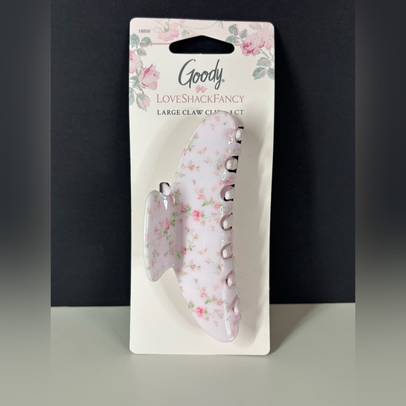 LoveShackFancy x Goody x Wet Brush Claw Clip - English Ivy Pink BNWT - Picture 1 of 5